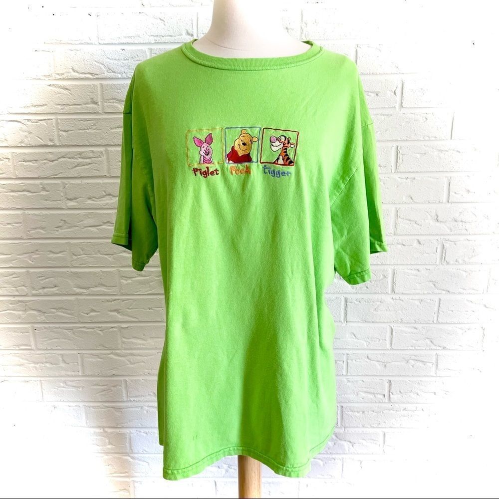 🚨4/$25 VINTAGE Winnie The Pooh Piglet Tiger Shirt Large